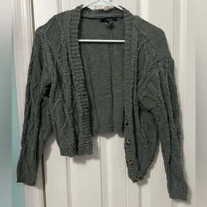 Dark green cardigan